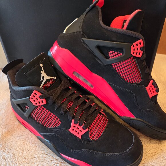 Air Jordan 4 Retro Red Thunder (CT8527-016) - Men's sz 13 - Picture 2 of 10